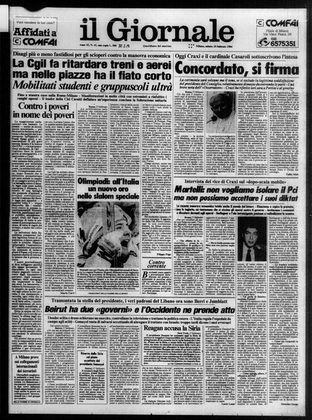 Il giornale : quotidiano del mattino